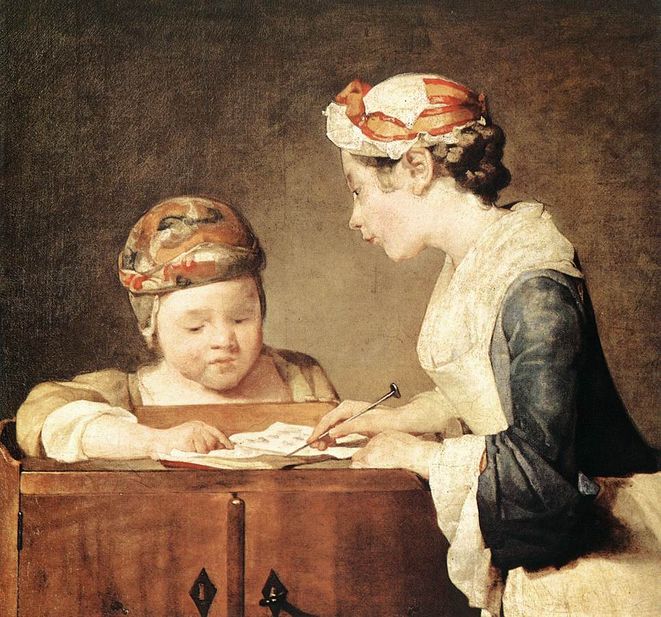 jean-Baptiste-Simeon Chardin The Young Schoolmistress